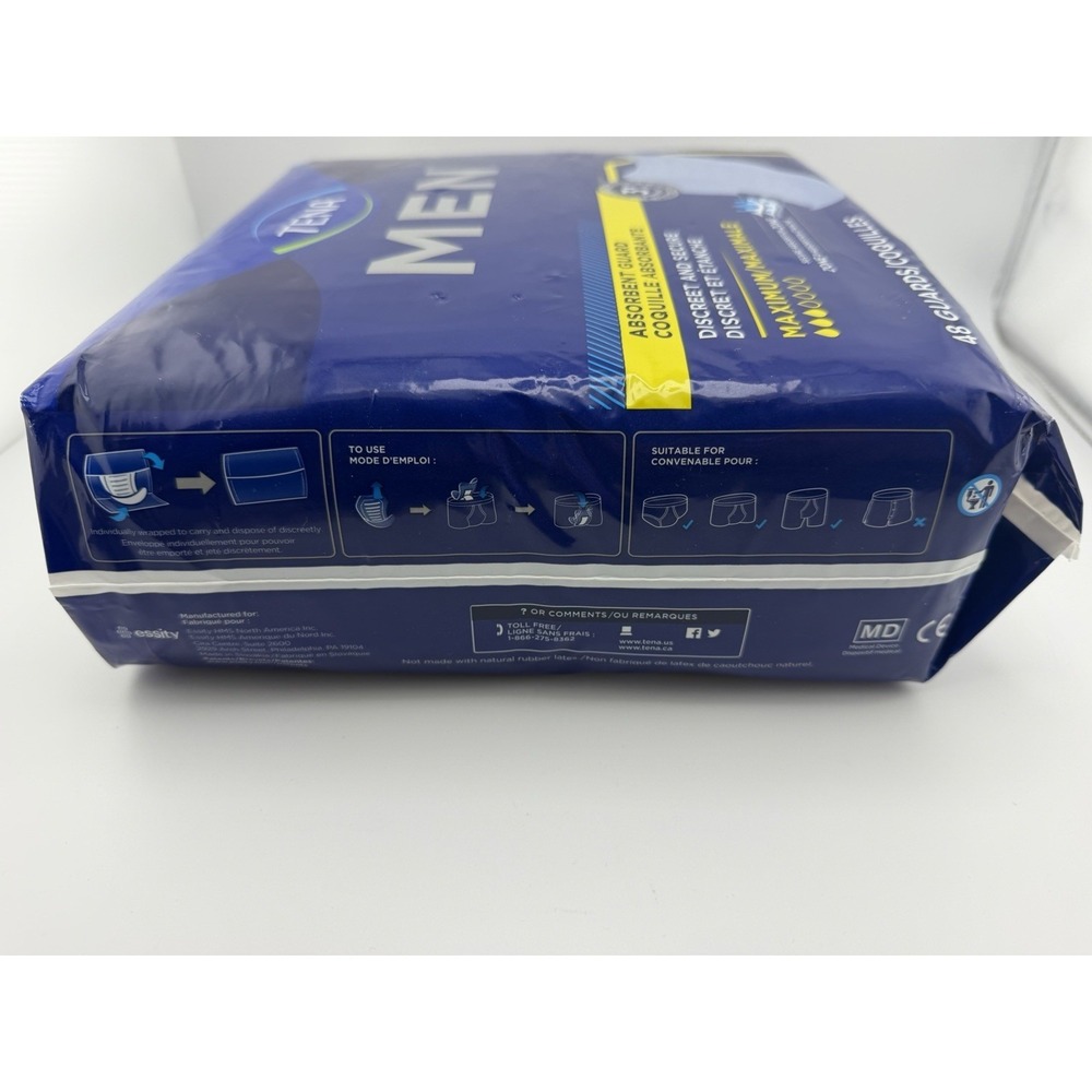 Tena Incontinence Guards for Men, Maximum Absorbency, 48 ct - Picture 6 of 6
